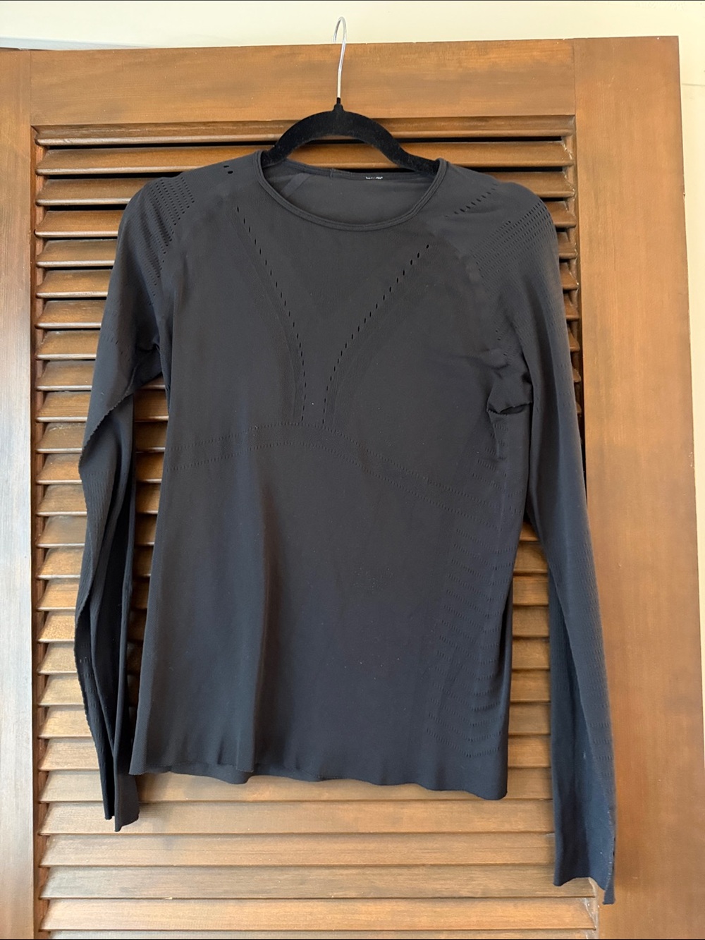 Women's Black Long-Sleeve Seamless Performance Top lululemon